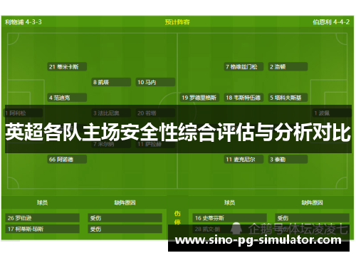 英超各队主场安全性综合评估与分析对比